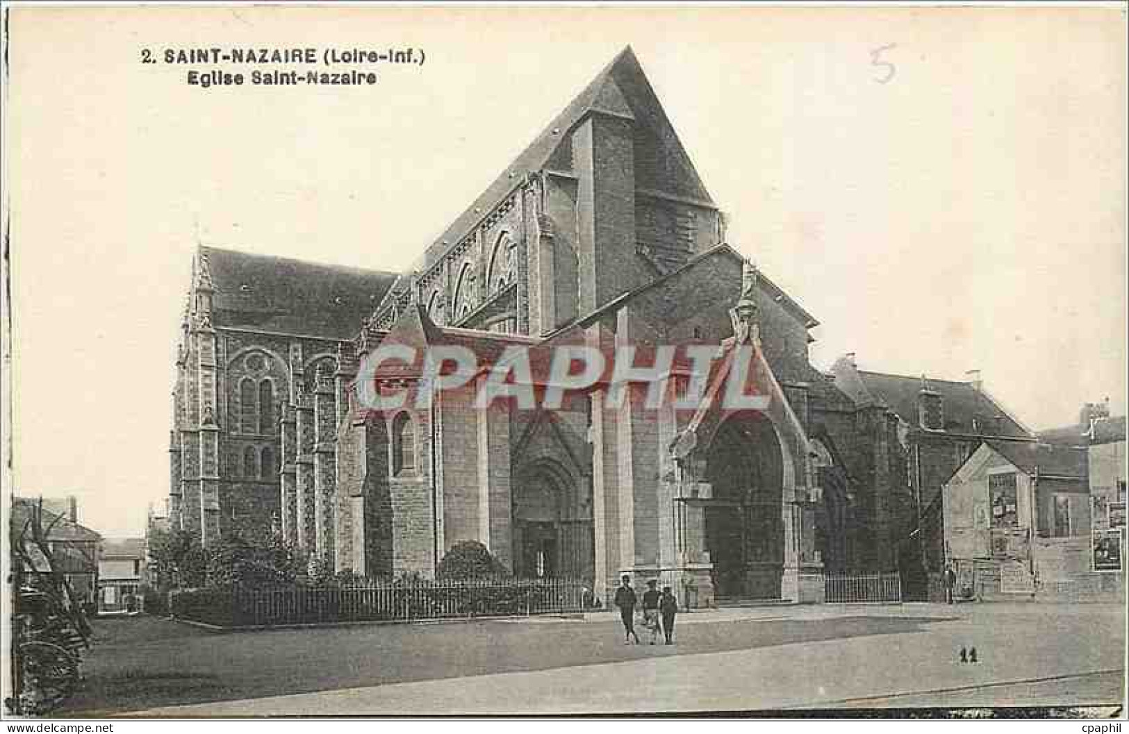 CPA Saint Nazaire Loire Inf Eglise Saint Nazaire