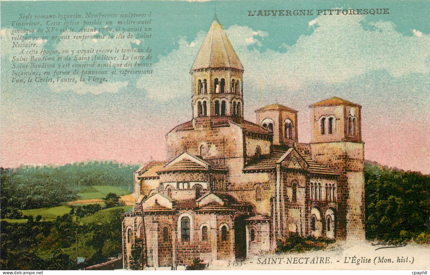 CPA Saint Nectaire L'Eglise Mon hist