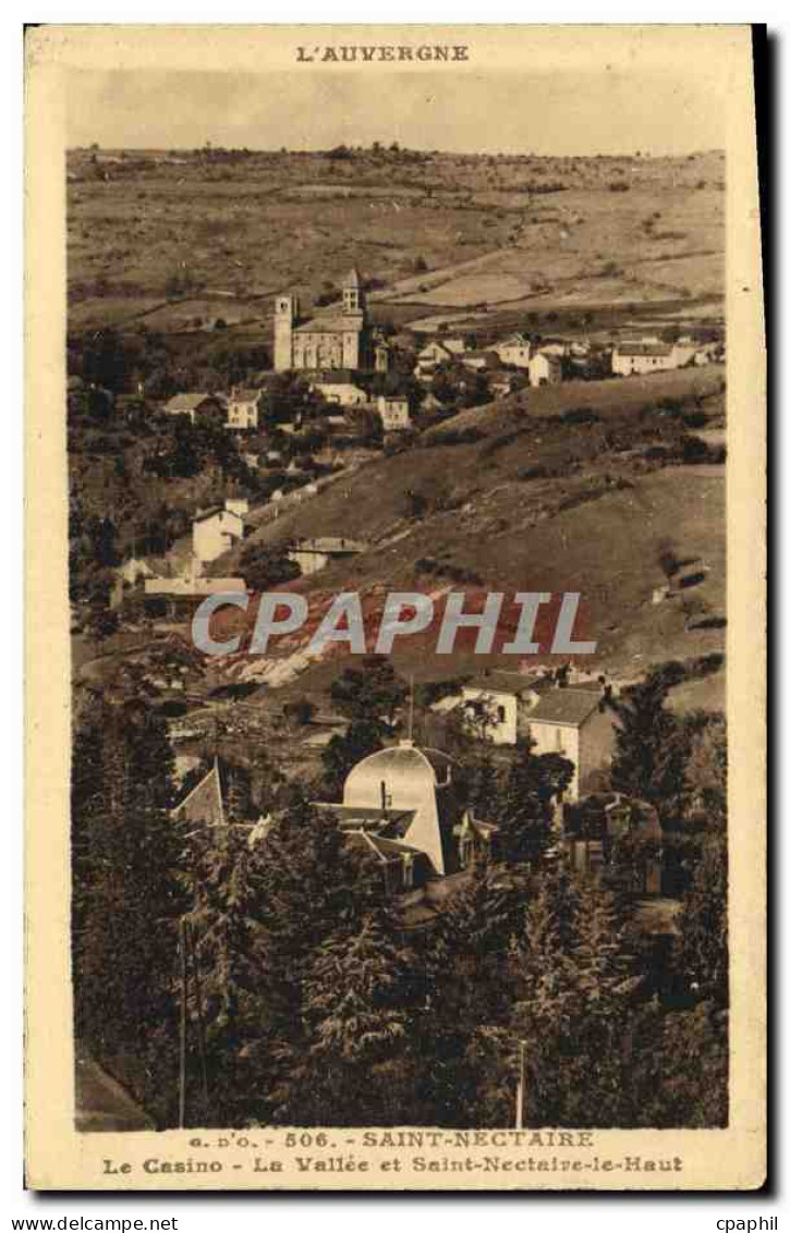 CPA Saint Nectaire Le casino La vallee et Saint Nectaire le Haut