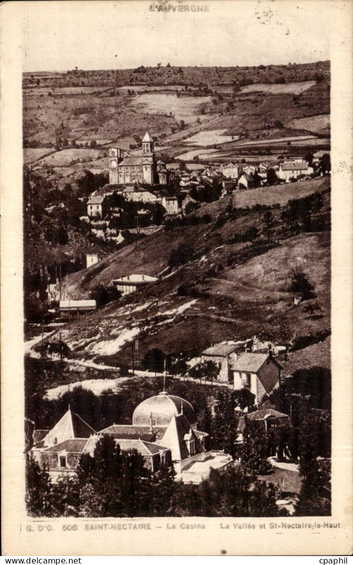CPA Saint Nectaire le casino La vallee et St Nectaire le haut