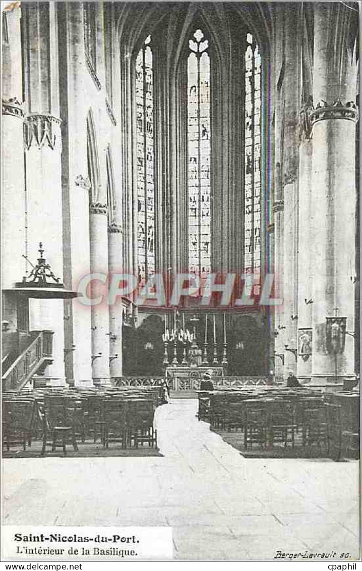 CPA Saint Nicolas du Port L'Interieur de la Basilique