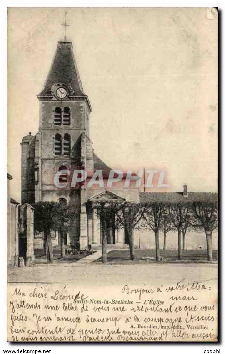 CPA Saint Nom La Breteche L'Eglise