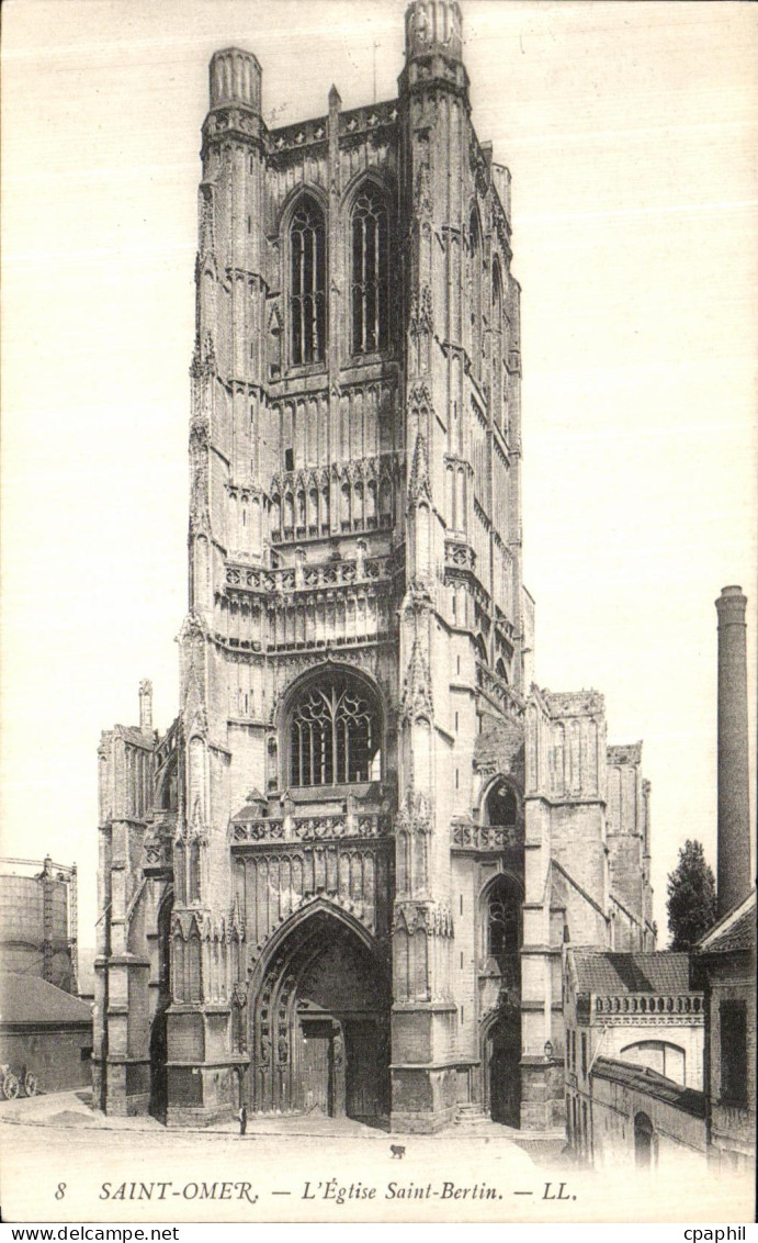 CPA Saint Omer L Eglise Saint Bertin