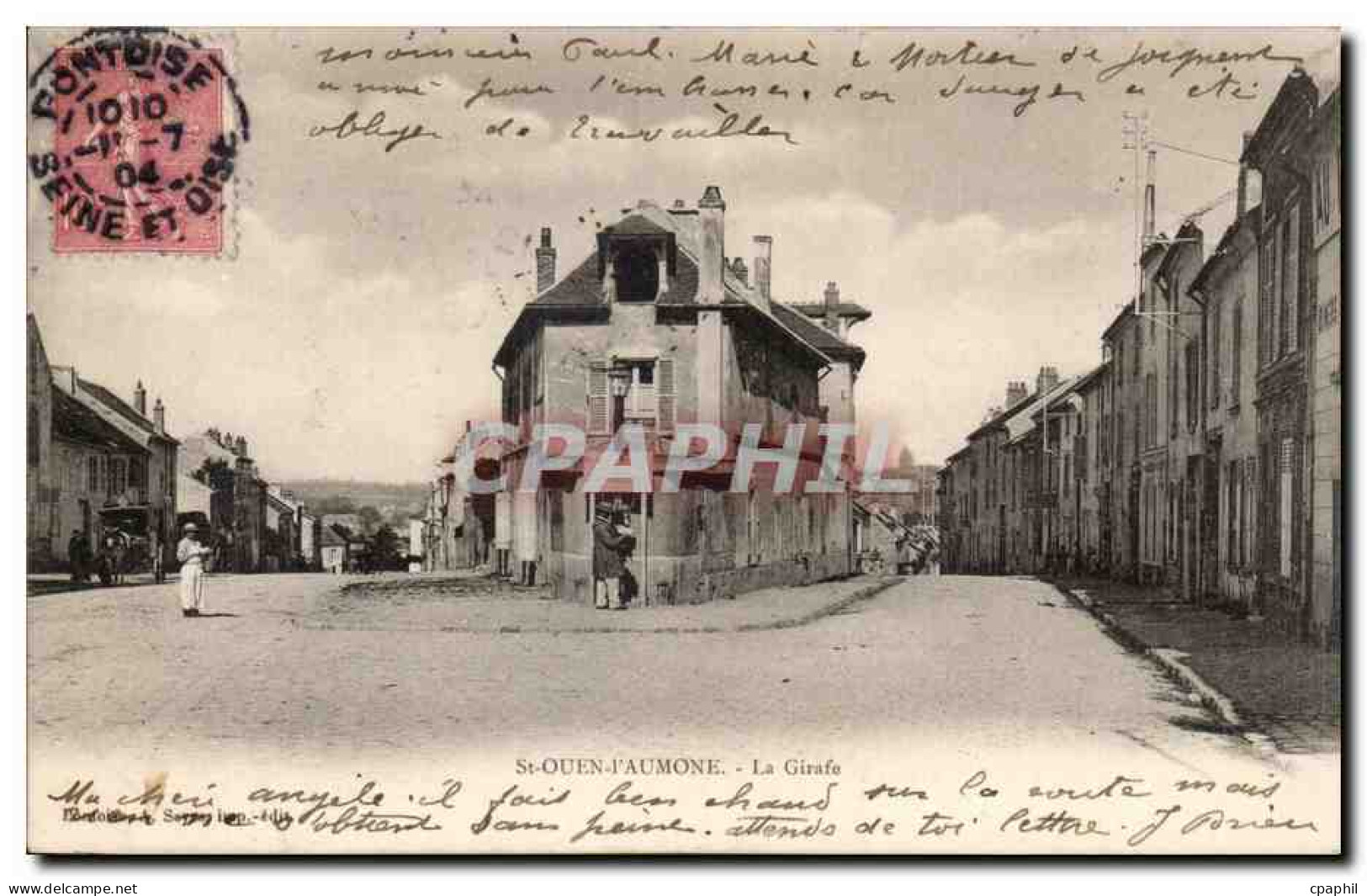 CPA Saint Ouen l'aumone La Girafe