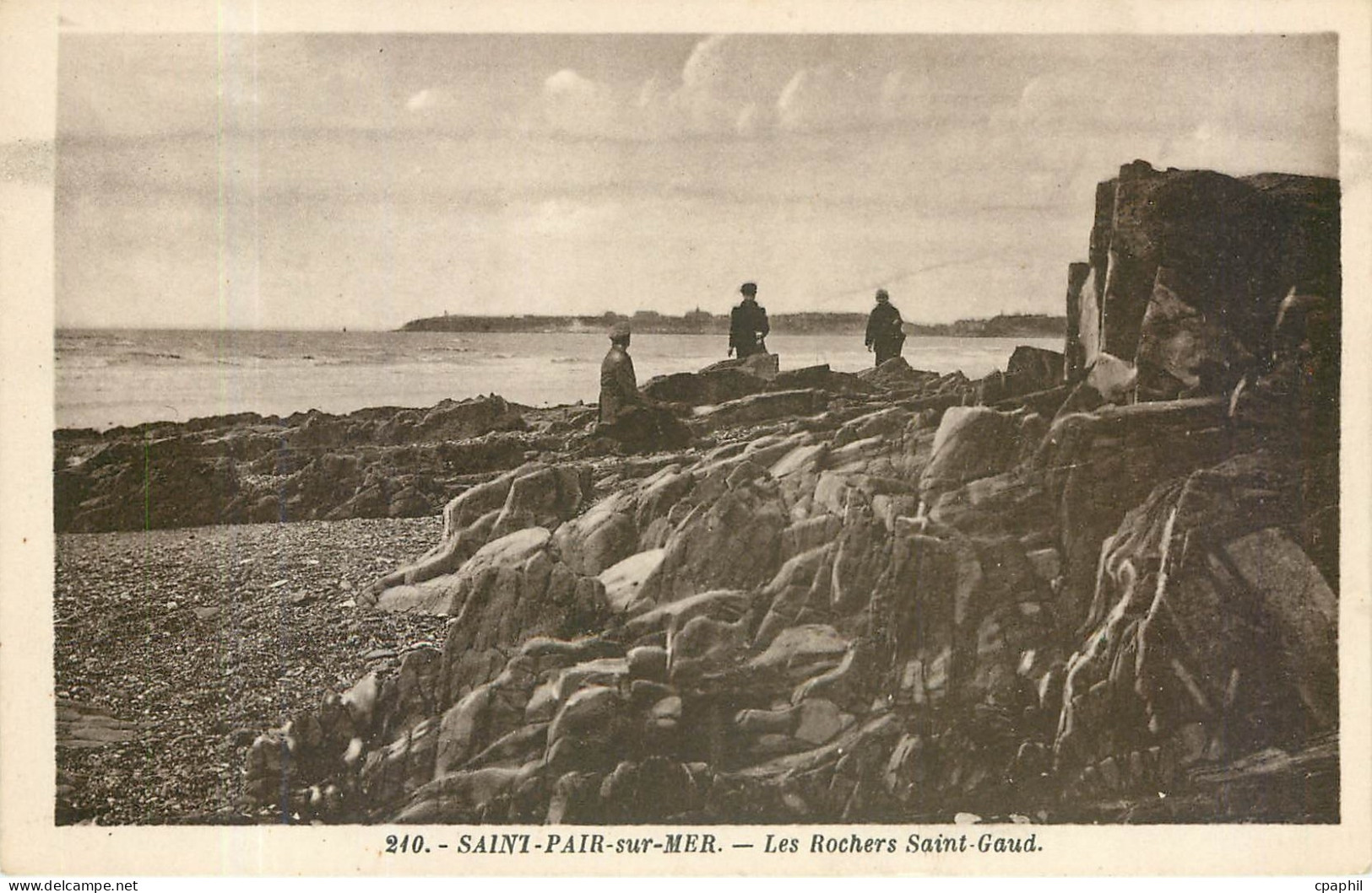 CPA SAINT-PAIR-SUR-MER-Les Rochers Saint Gaud