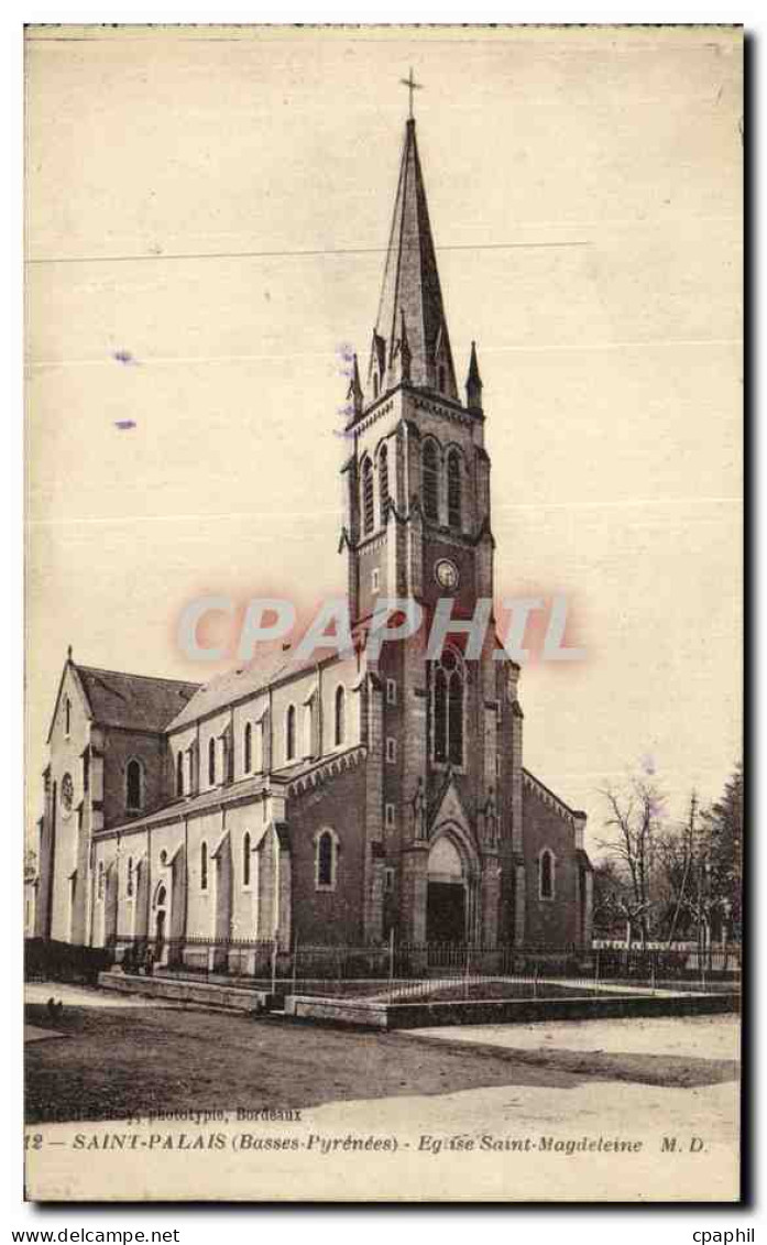 CPA Saint Palais Eglise Saint Magdeleine