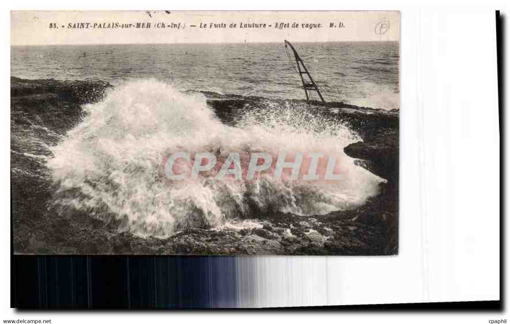 CPA Saint Palais sur Mer Ch Inf le fuits de Lauture effet de vague