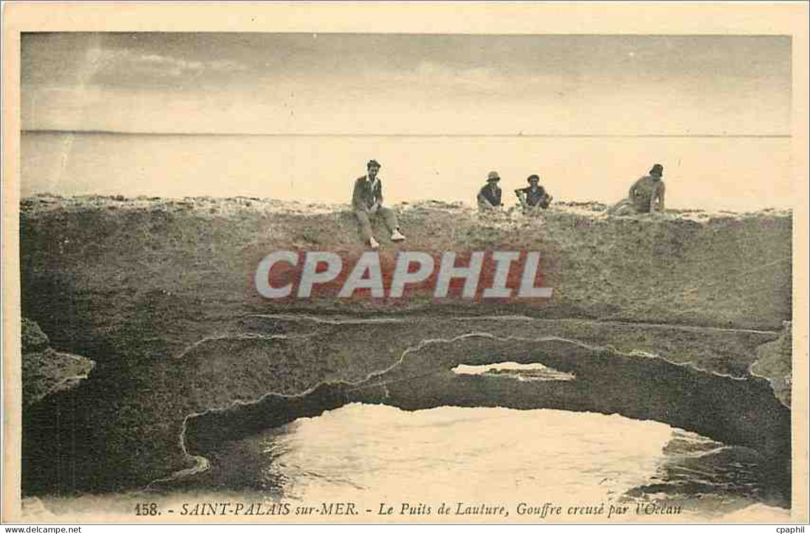 CPA Saint Palais sur Mer Le Puits de Lauture Gouffre creuse par l'Ocean