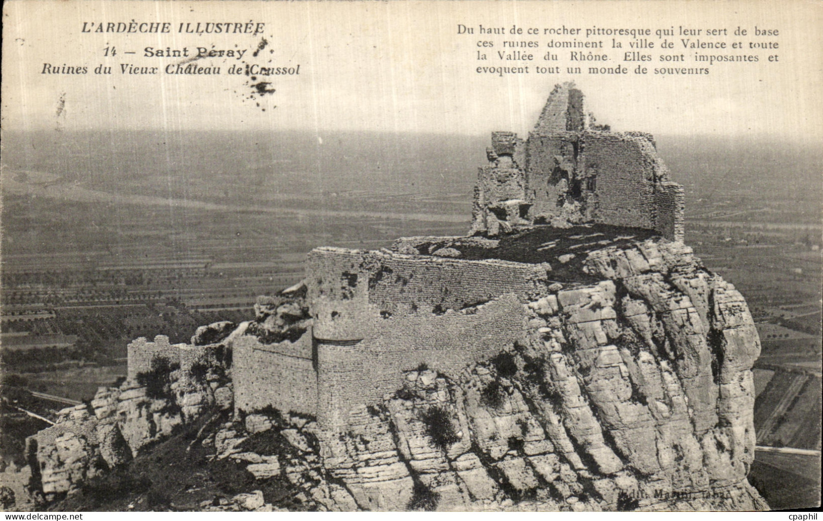 CPA Saint Peray Ruines du Vieux Chateau De Creussol