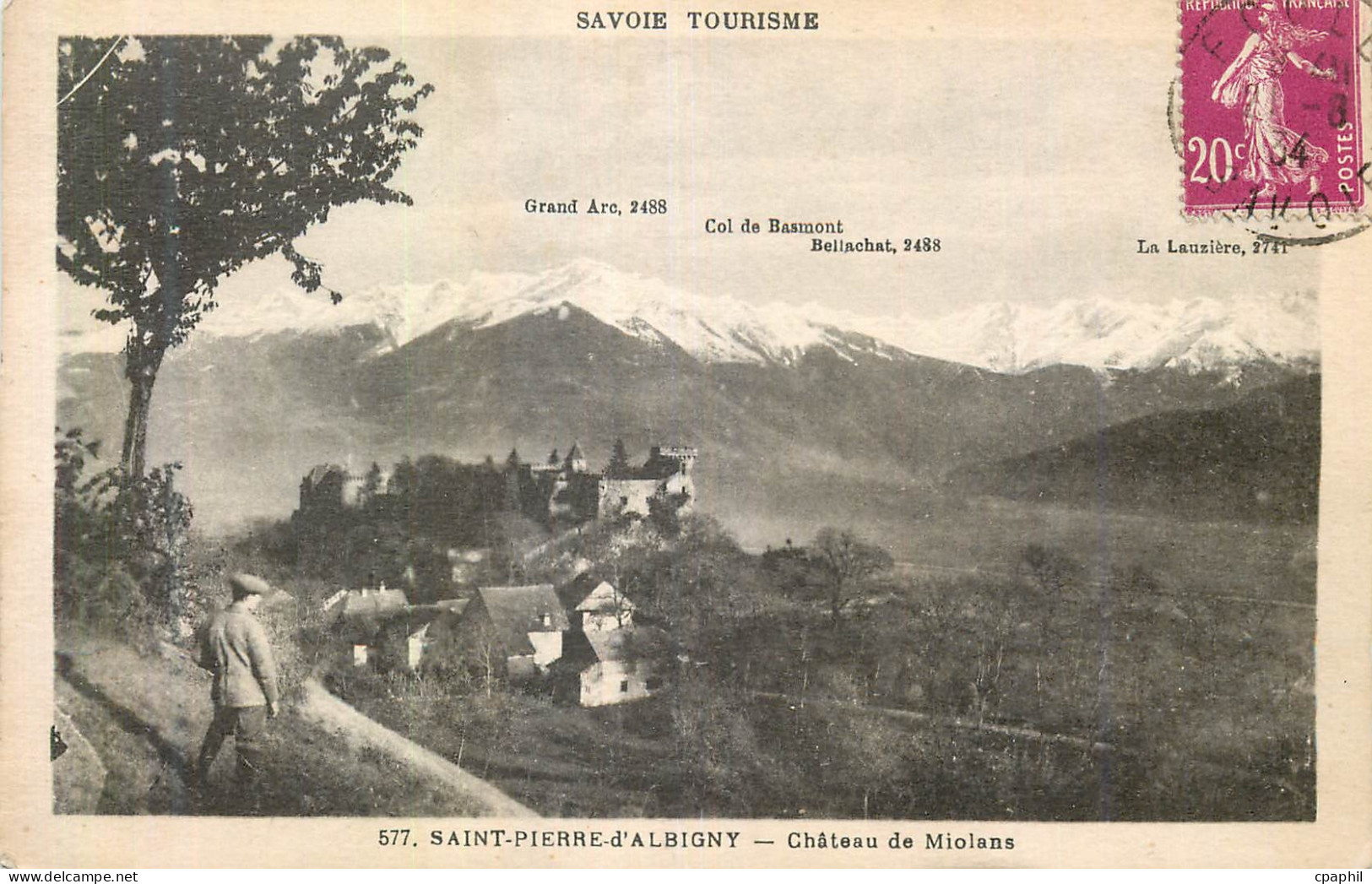CPA Saint Pierre d'Albigny Savoie Pittoresque Chateau de Miolans