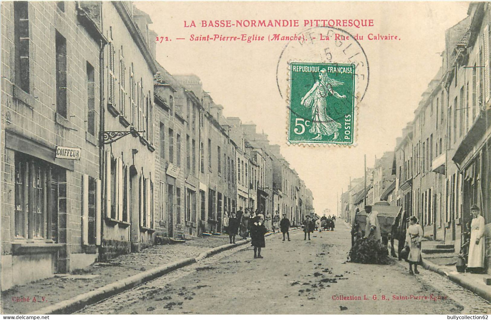 CPA Saint Pierre Eglise 50/101