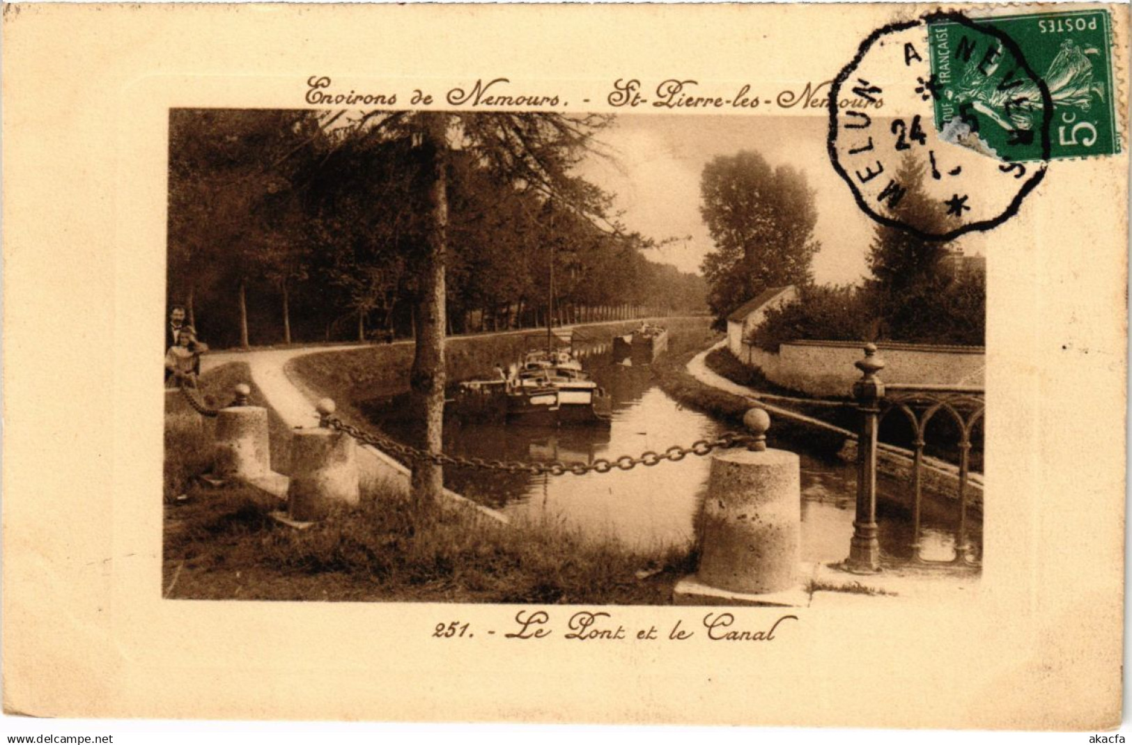 CPA Saint-Pierre-les-Nemours - Le Pont et le Canal - Env. De Nemours (1037996)