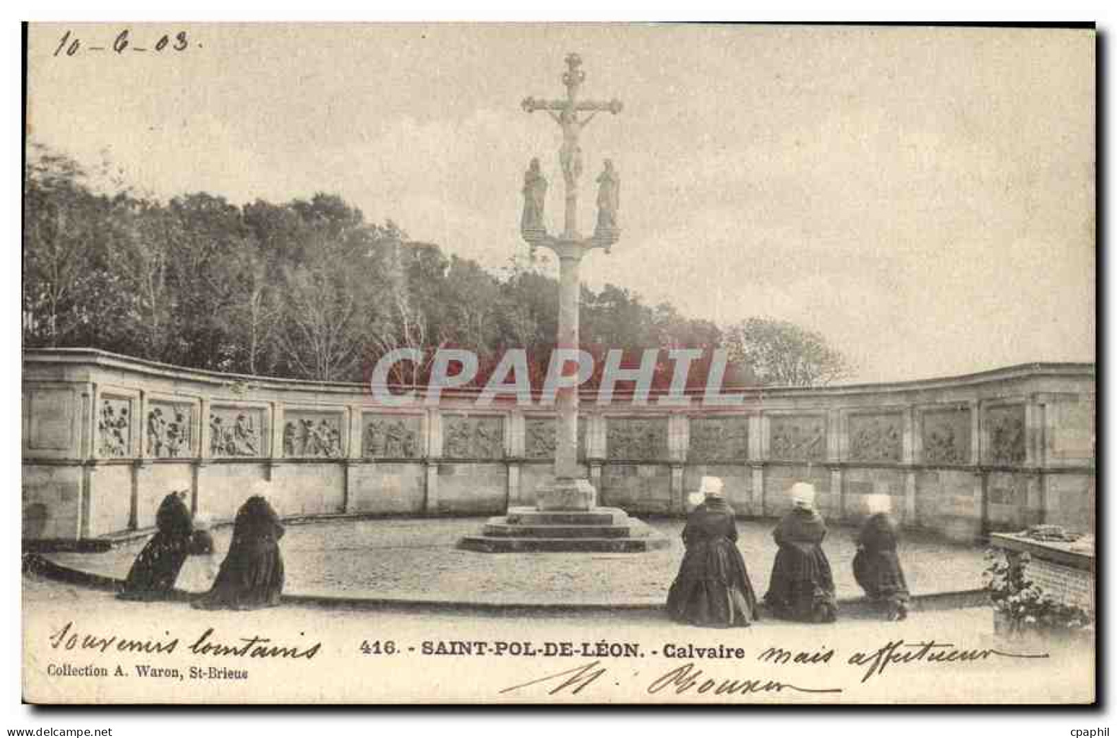 CPA Saint Pol de Leon Calvaire