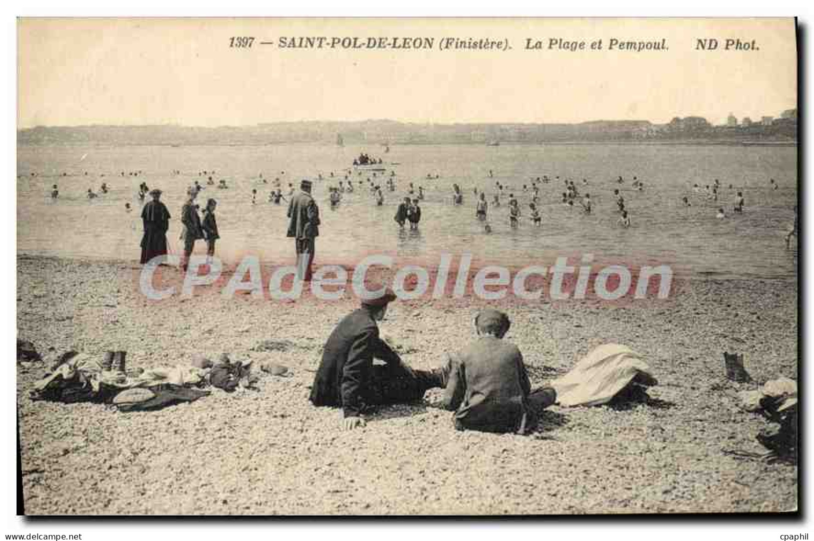 CPA Saint Pol De Leon La Plage Et Pempoul