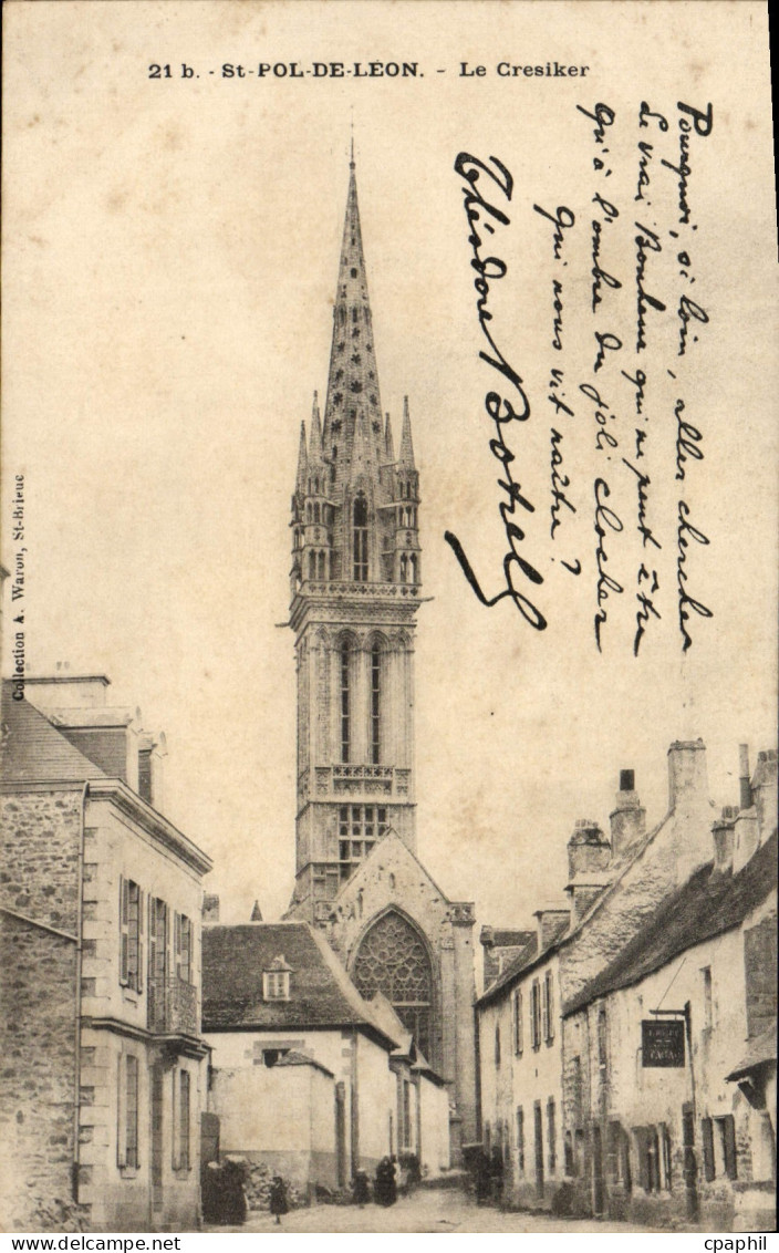 CPA Saint Pol De Leon Le Cresiker Botrel