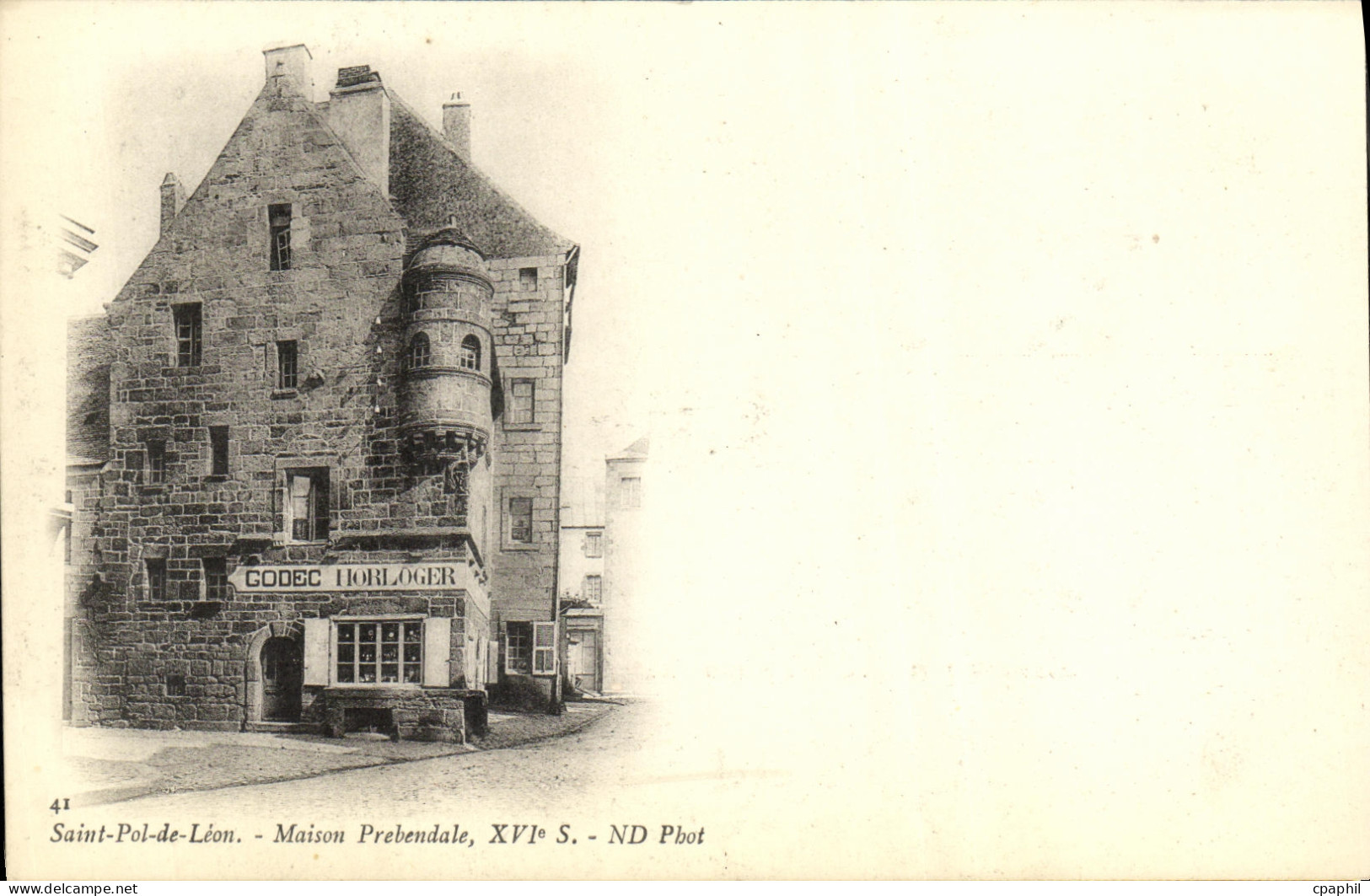CPA Saint Pol De Leon Maison Prebemdale