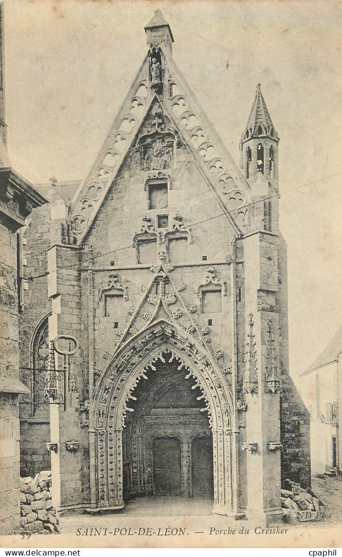 CPA Saint pol de leon porche du creisker