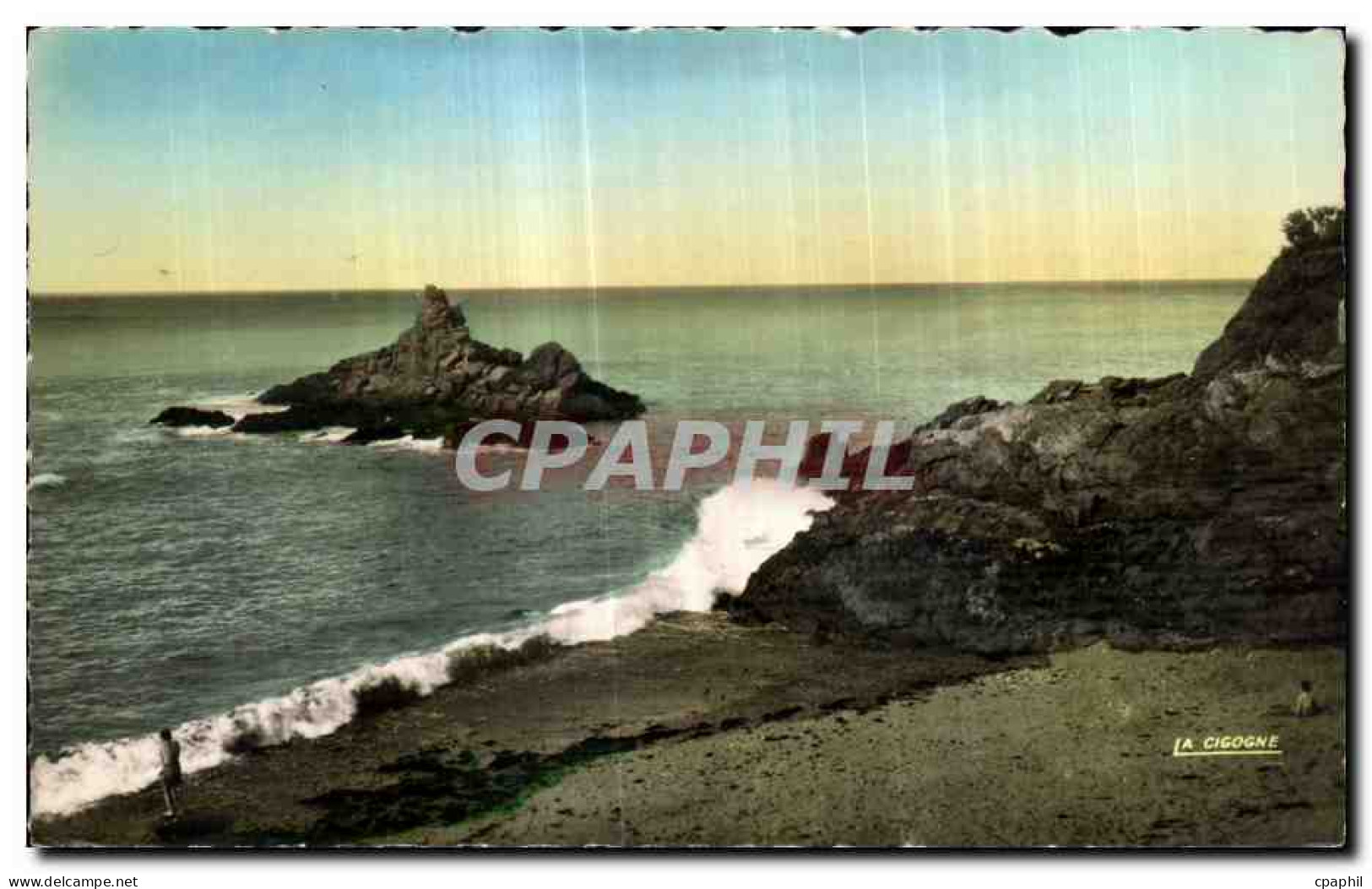 CPA Saint Quay Portrieux Le Rocher du Garbot d Avoine