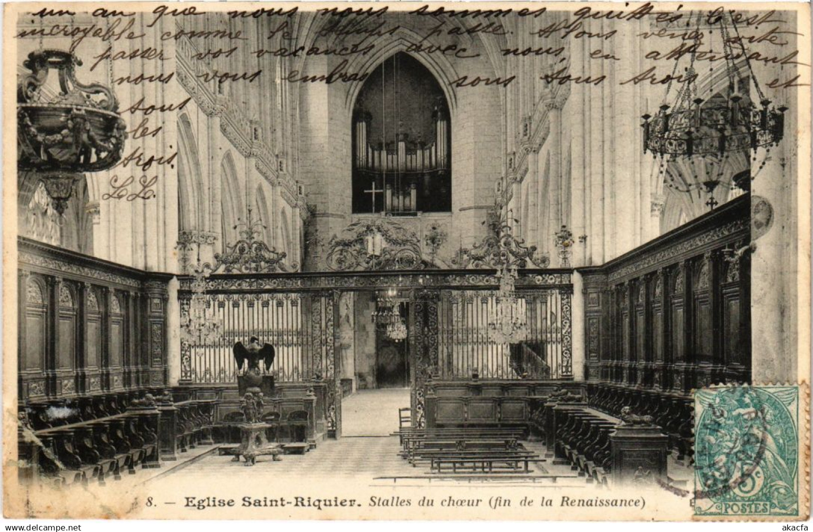 CPA SAINT-RIQUIER Eglise - Stalles du Choeur (1292108)