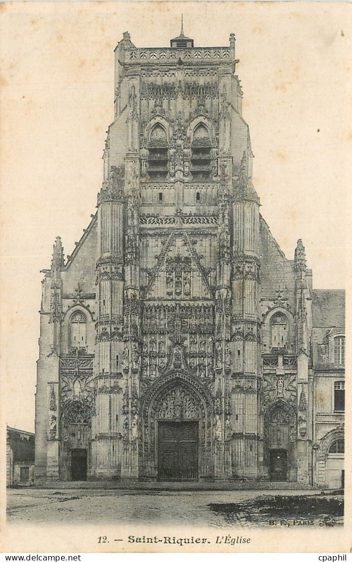 CPA Saint Riquier L Eglise