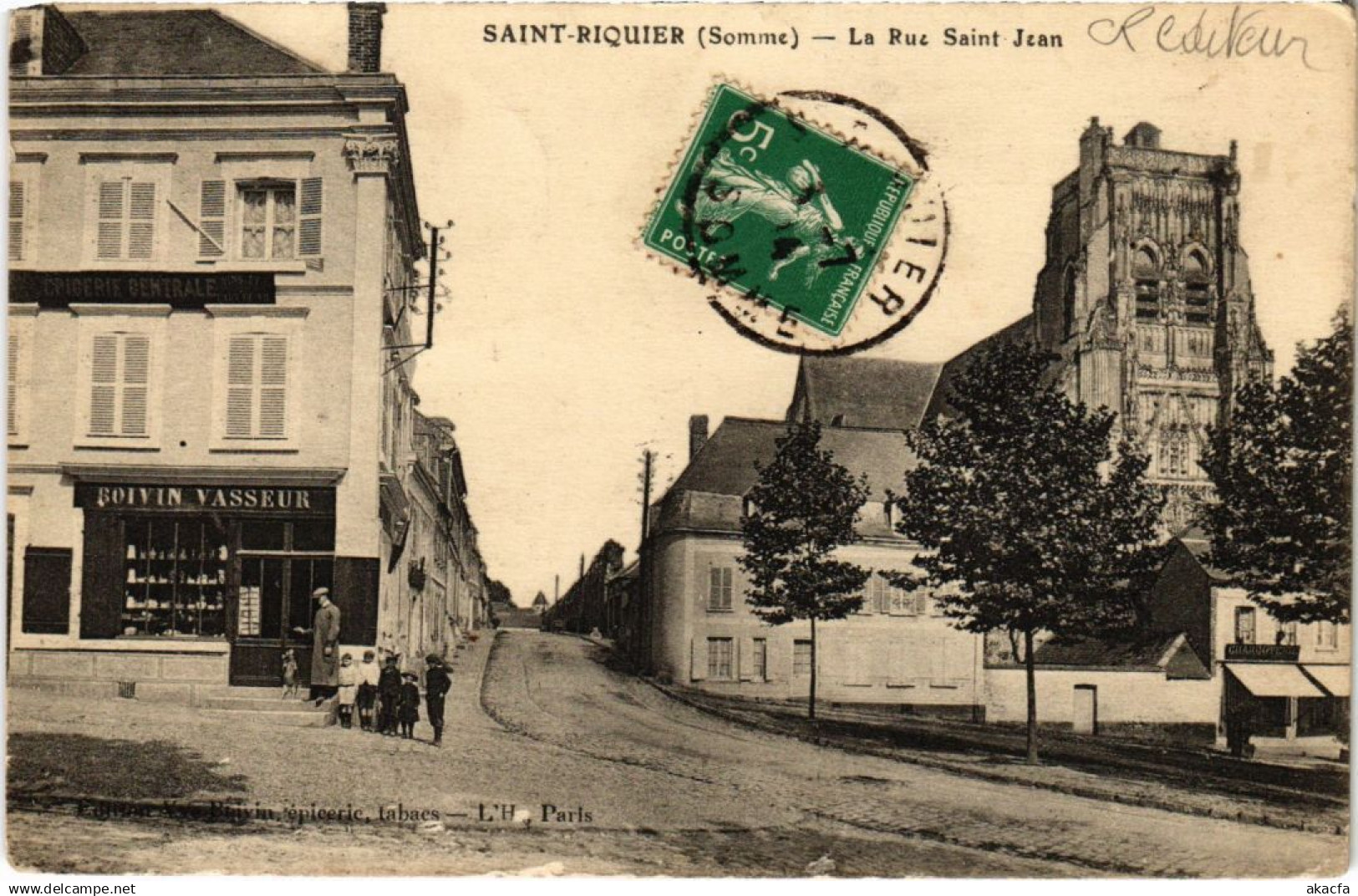 CPA SAINT-RIQUIER La Rue Saint-Jean (1291937)