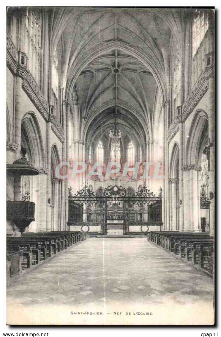 CPA Saint Riquier Net De L Eglise