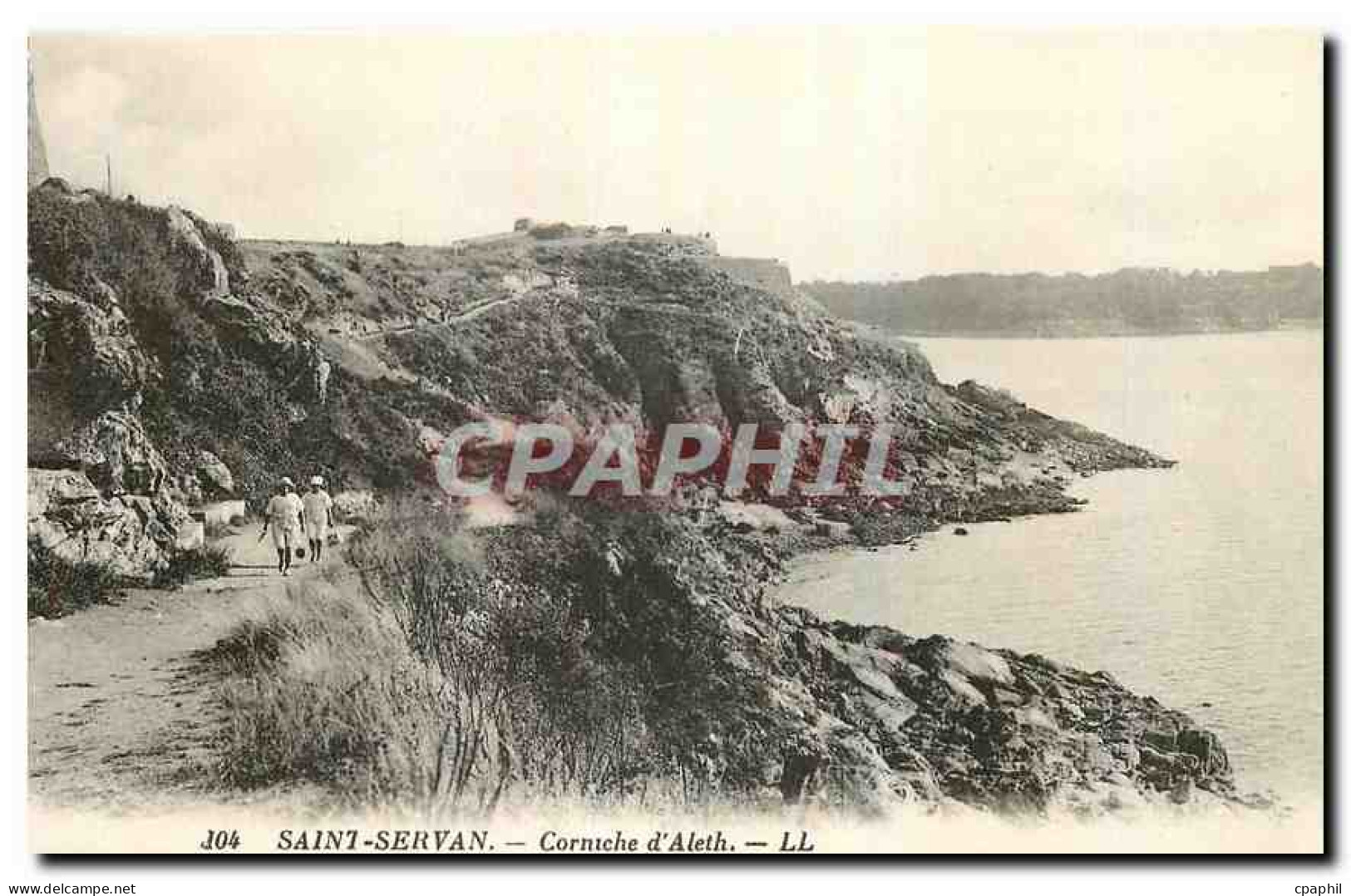CPA Saint Servan Corniche d'Aleth