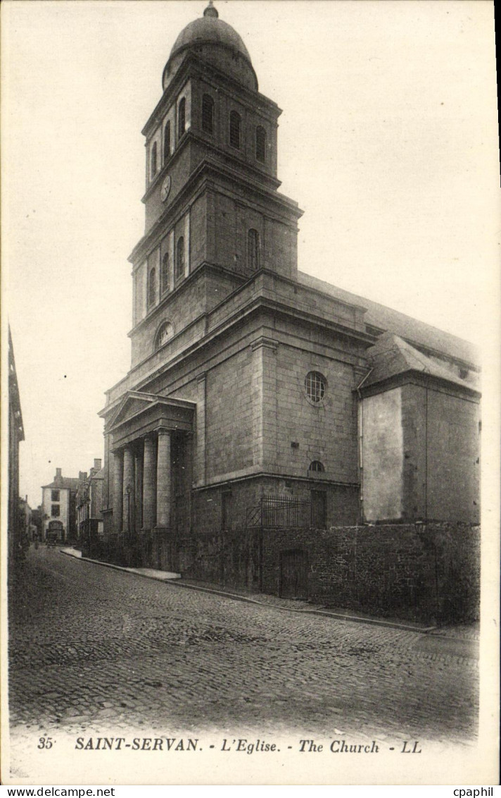 CPA Saint Servan L Eglise