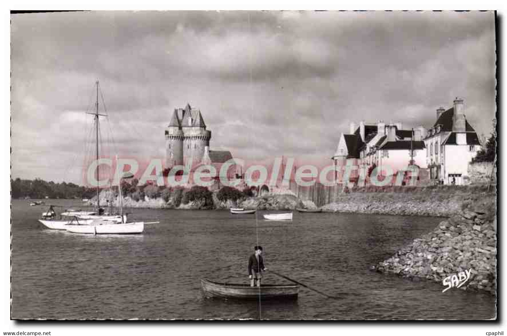CPA Saint Servan Tour Et Port Solidor