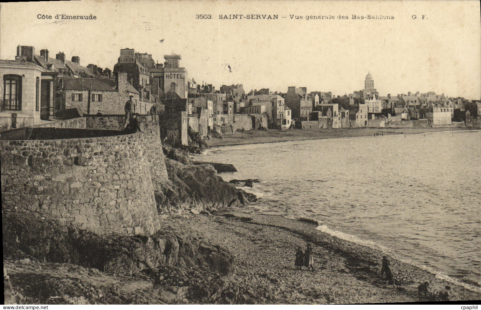 CPA Saint Servan Vue Generale des Bas Sablons
