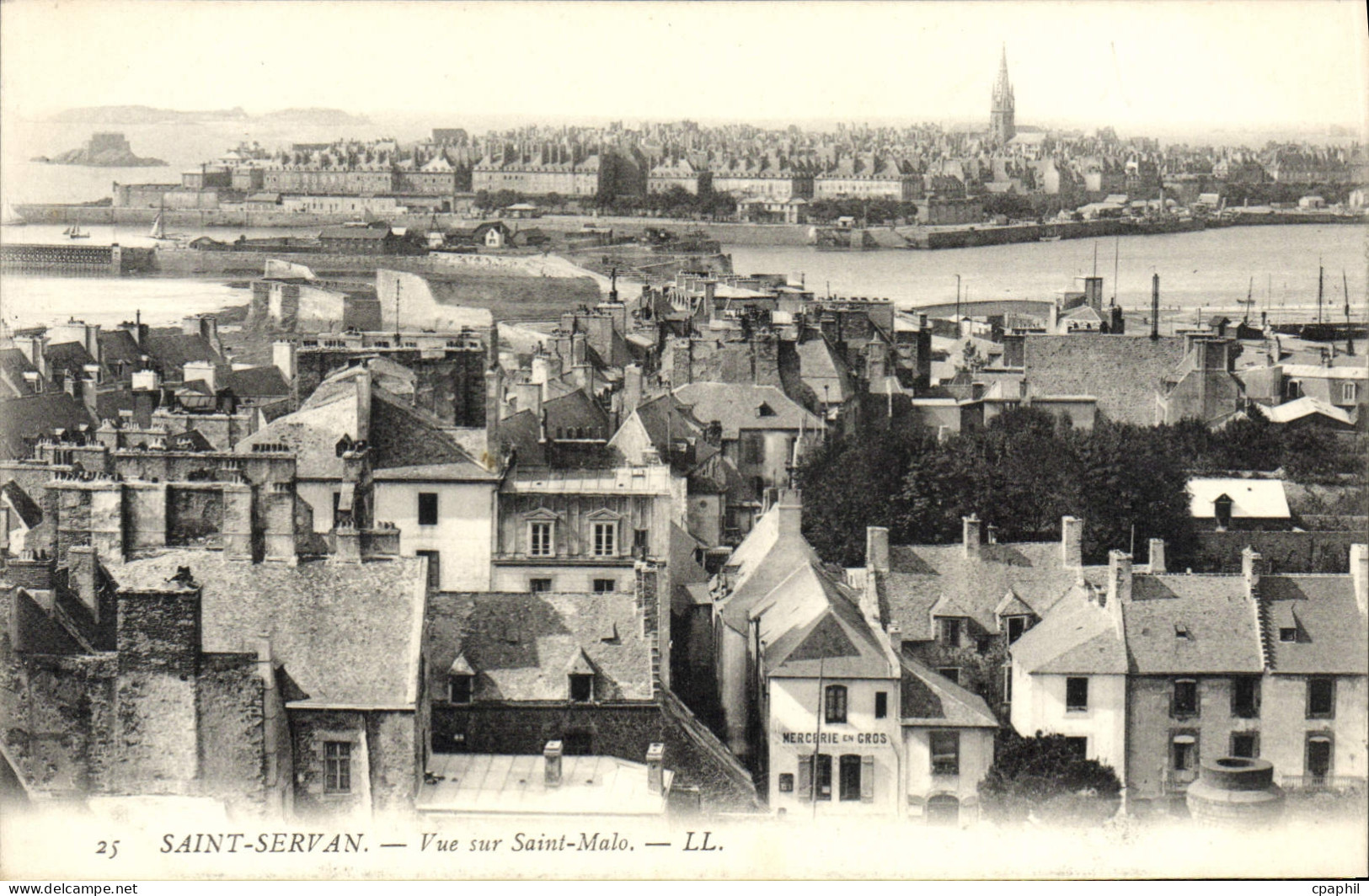 CPA Saint Servan Vue Sur Saint Malo