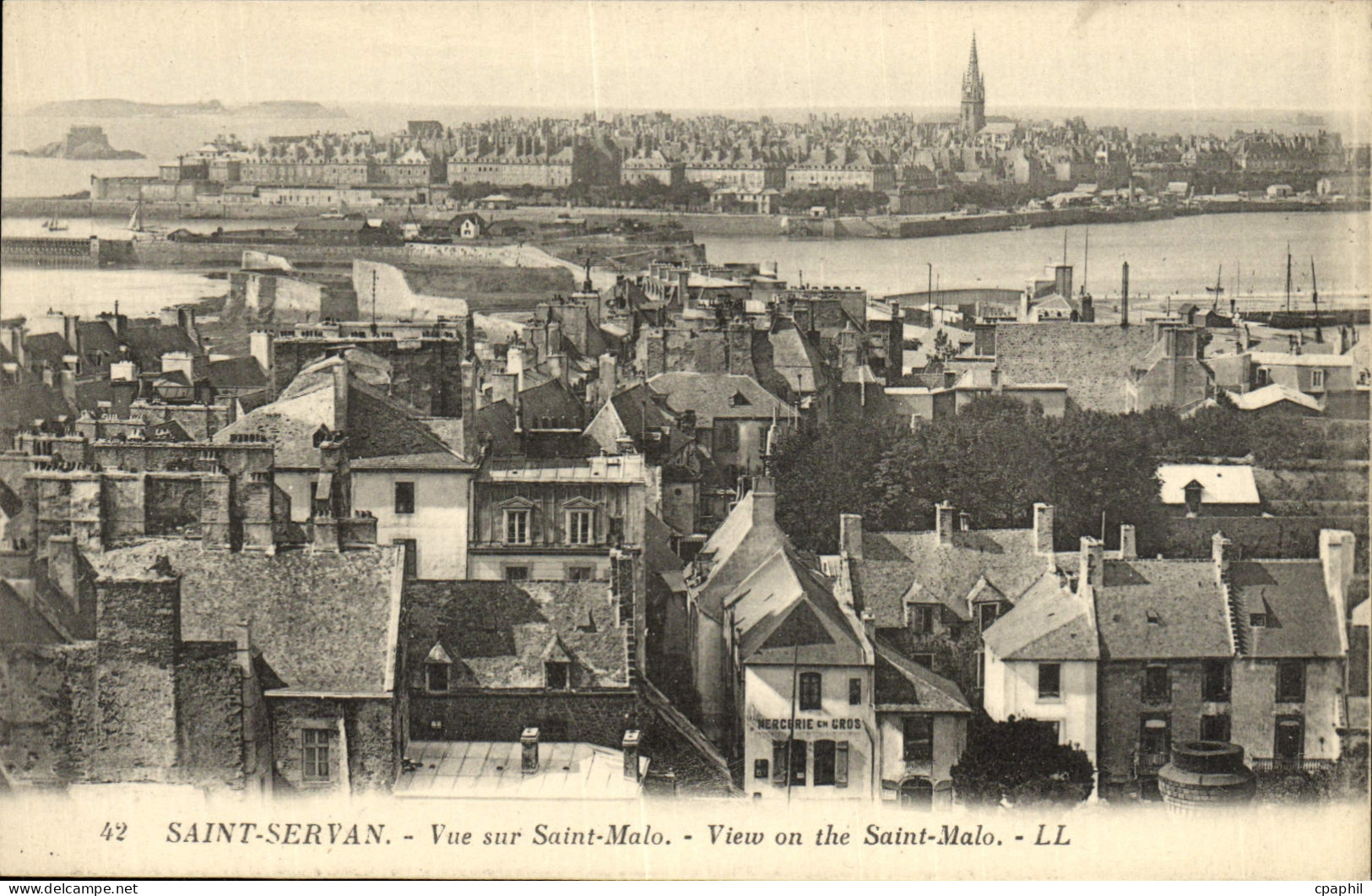 CPA Saint Servan Vue sur Saint Malo