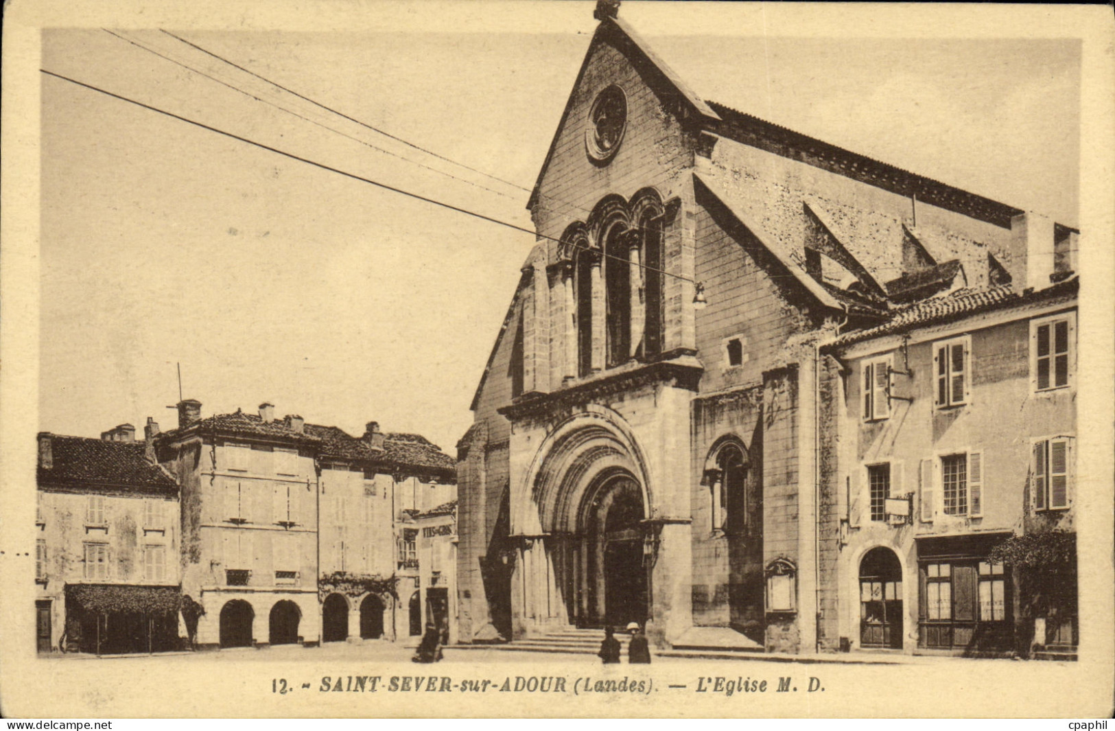 CPA Saint Sever sur Adour L Eglise M D