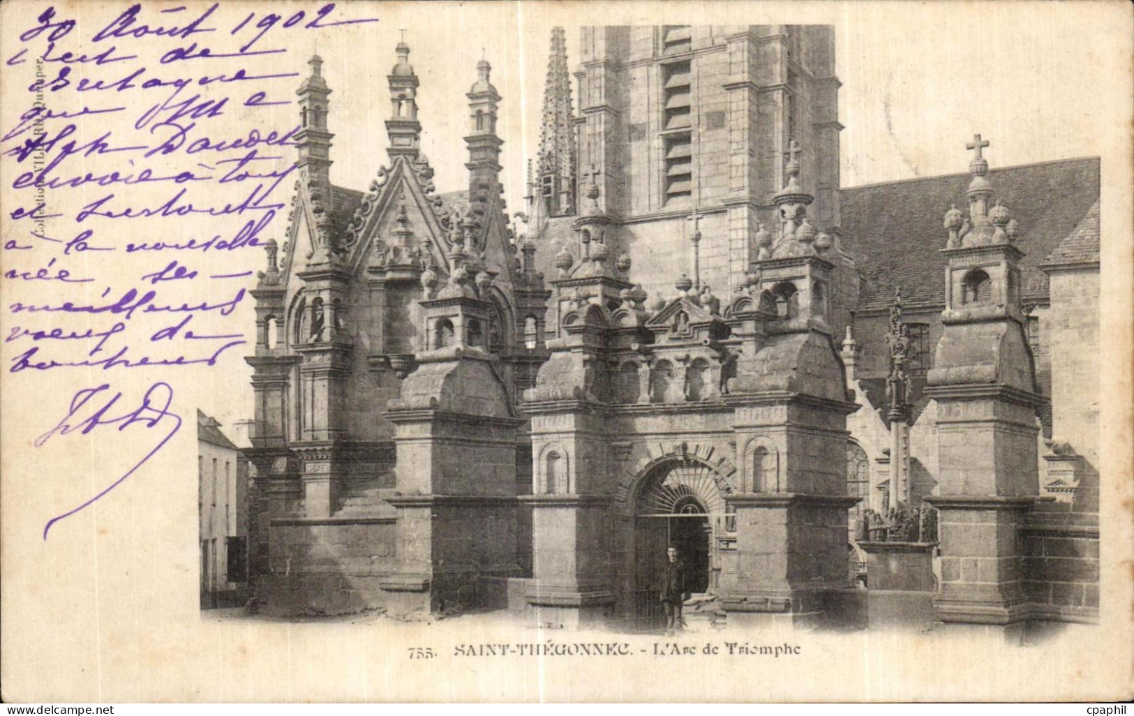 CPA Saint Thegonnec l Arc de