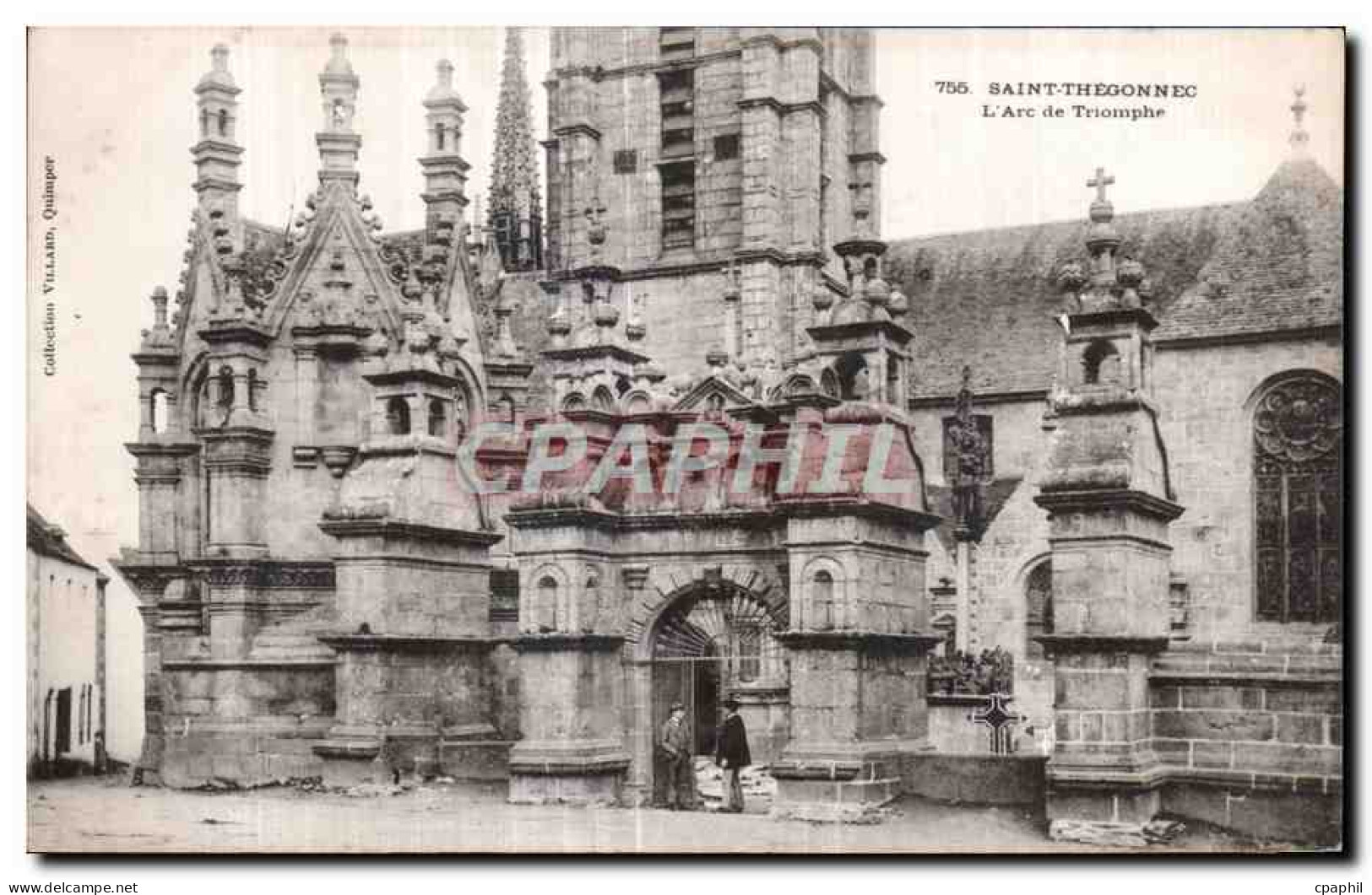 CPA Saint Thegonnec L Arc de Triomphe