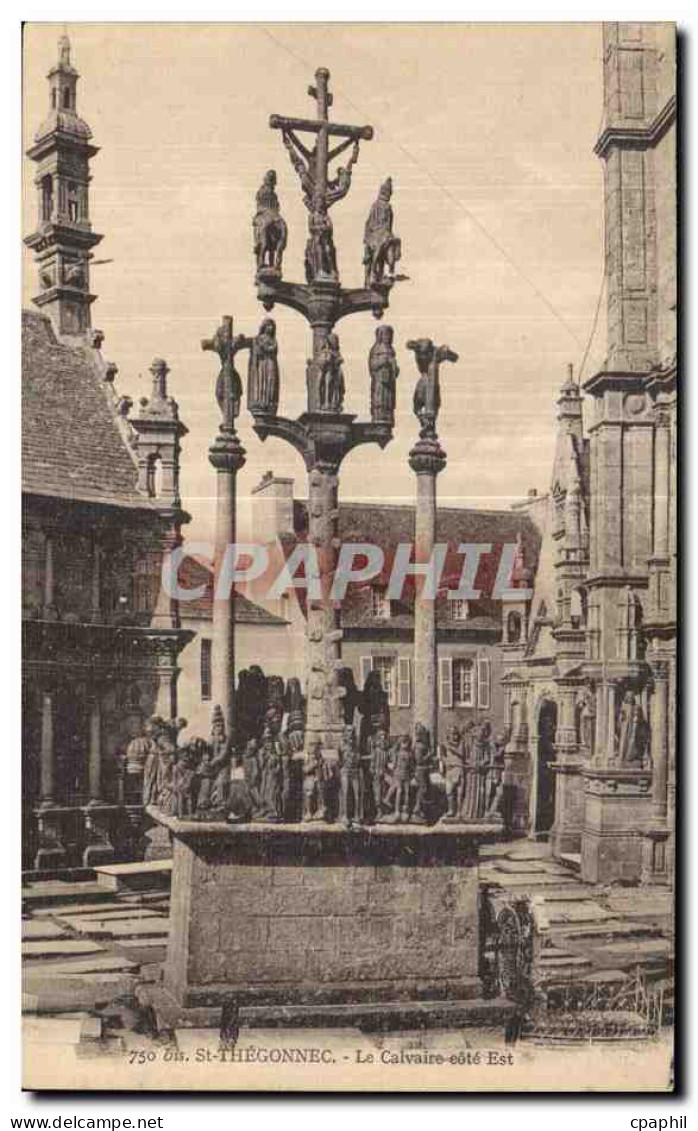 CPA Saint Thegonnec Le Calvaire cote Est