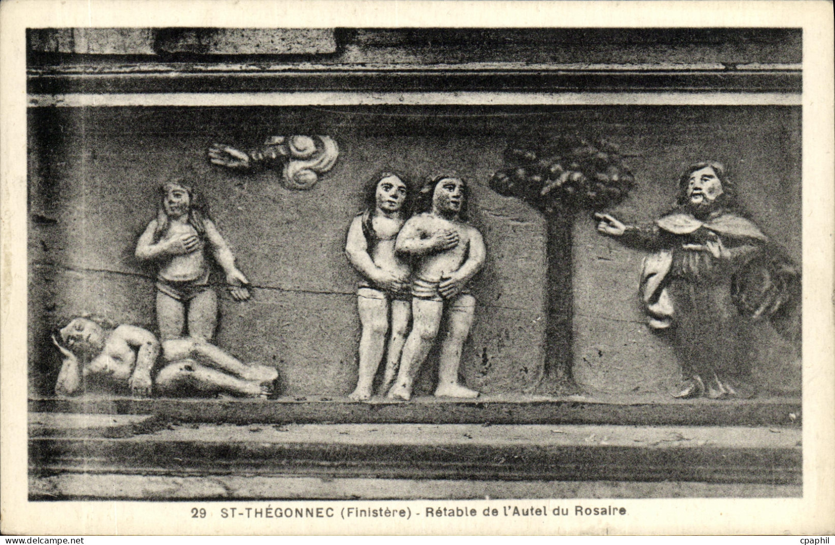 CPA Saint Thegonnec Retable de L Autel du Rosaire