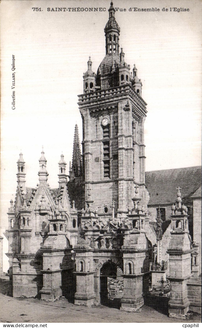 CPA Saint Thegonnec Vue d Ensemble de I Eglise