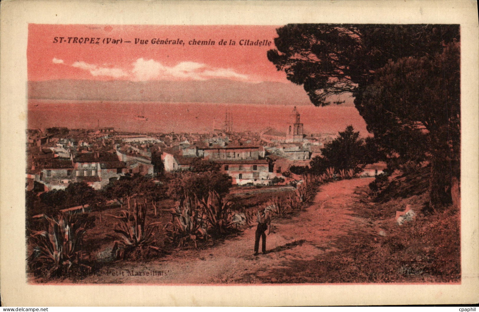 CPA Saint Tropez Vue Generale Chemin de la Citadelle