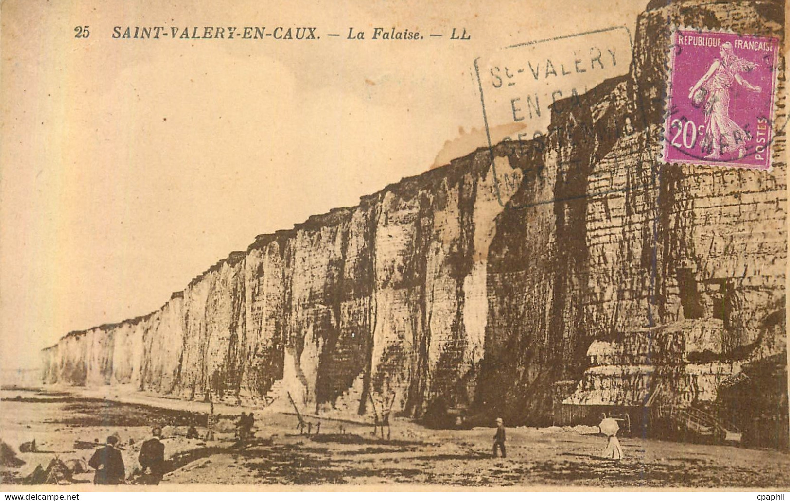 CPA Saint Valery en Caux la Falaise