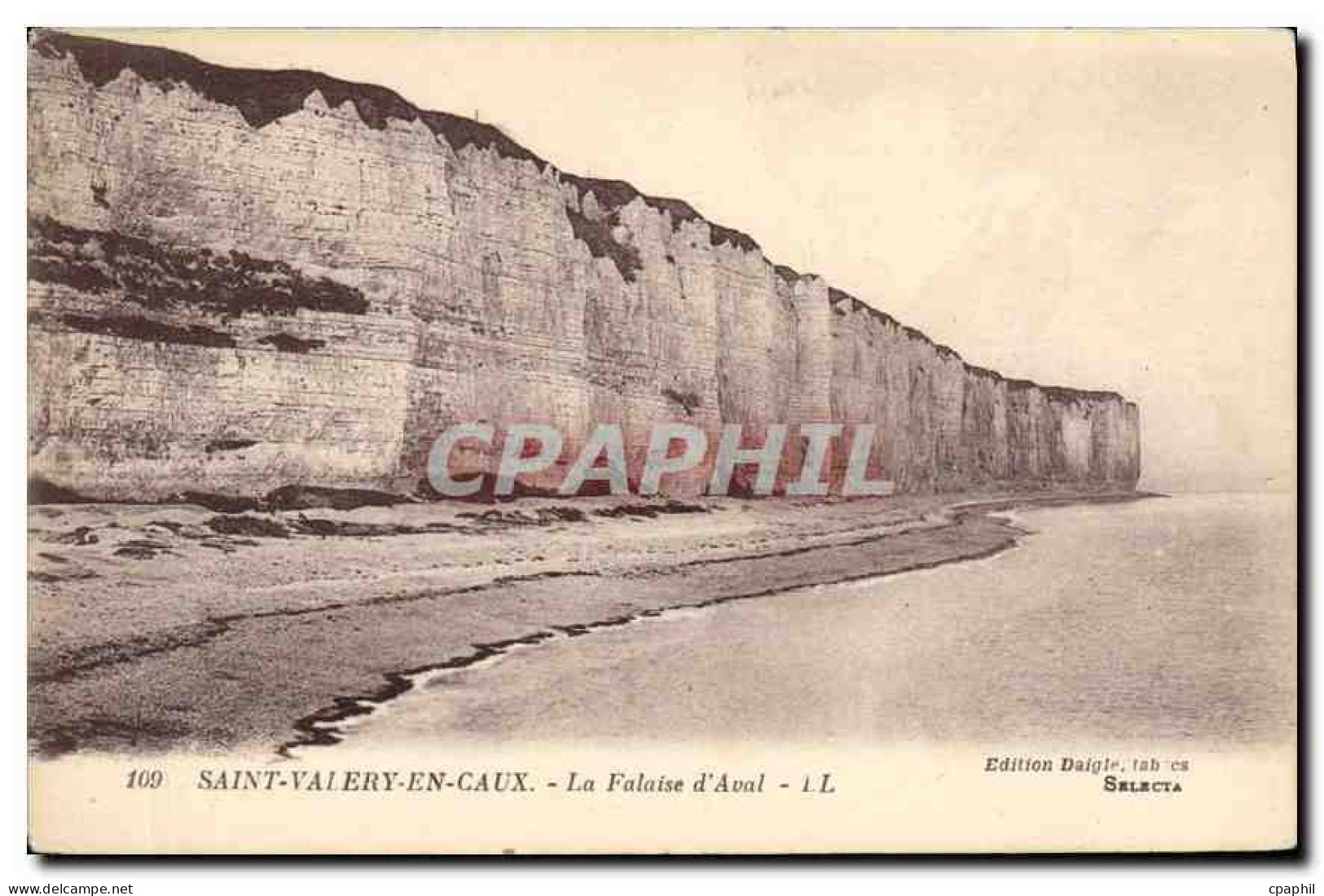 CPA Saint Valery en Caux La Falaise d'Aval
