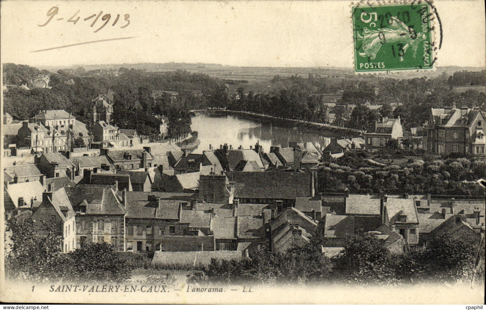 CPA Saint Valery En Caux Panorama