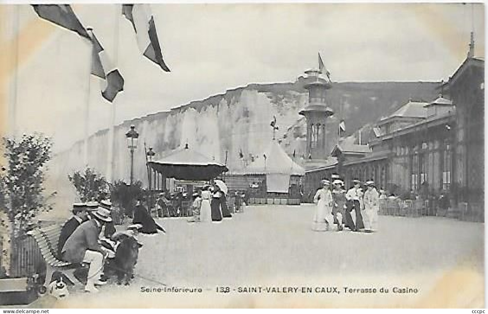 CPA Saint-Valery-en-Caux Terrasse du Casino