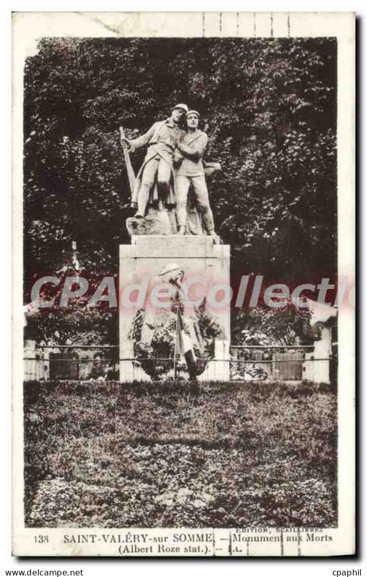 CPA Saint Valery sur Somme Monument aux Morts Albert Roze stat