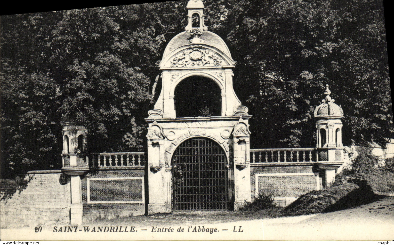 CPA Saint Wandrille Entree de l Abbaye