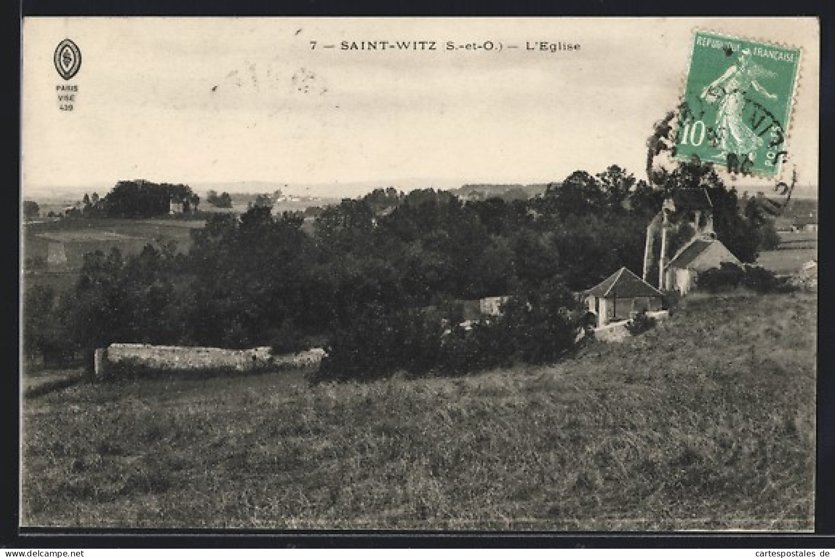 CPA Saint-Witz, L`Eglise