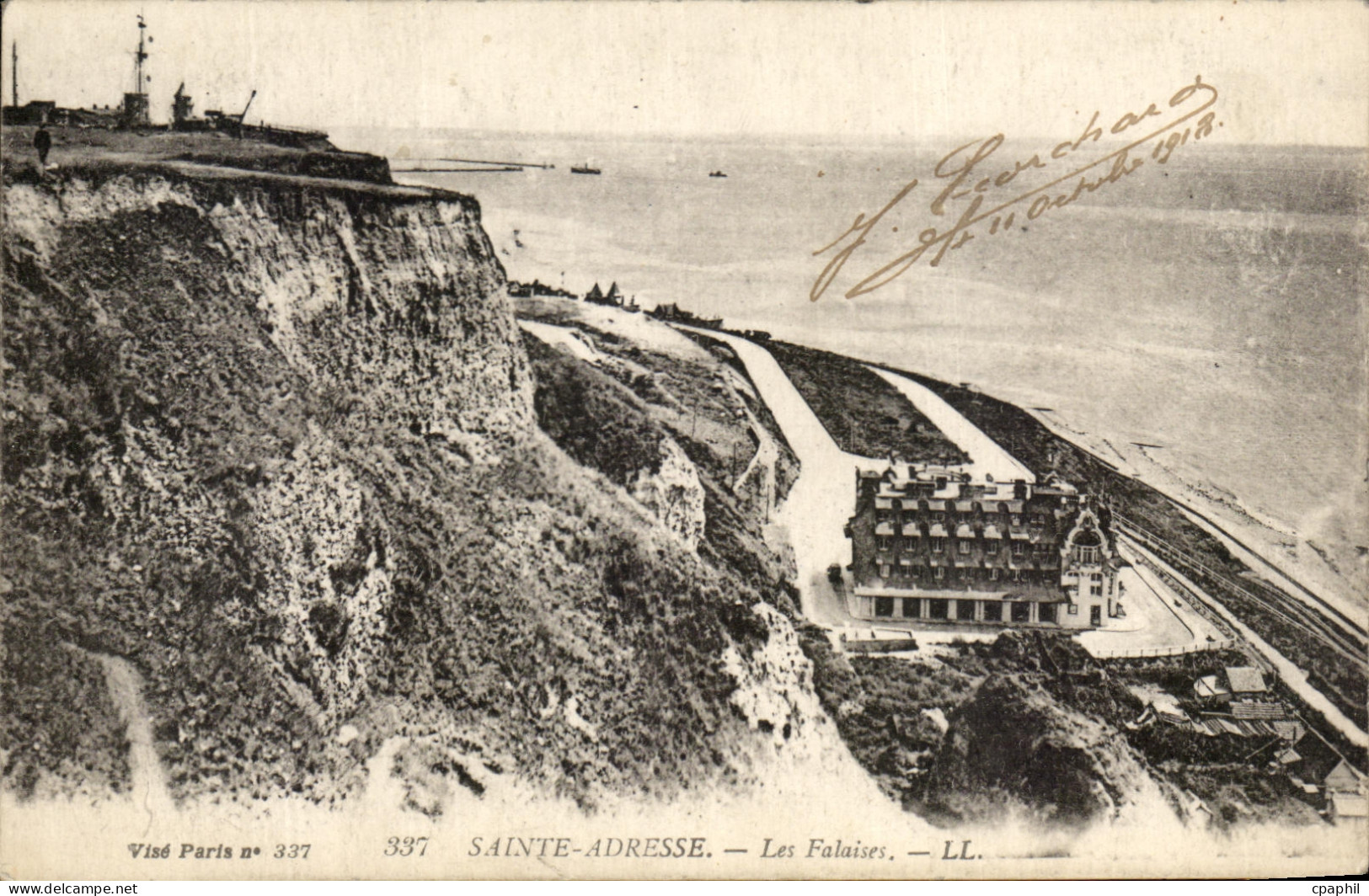 CPA Sainte Adresse Les Falaises