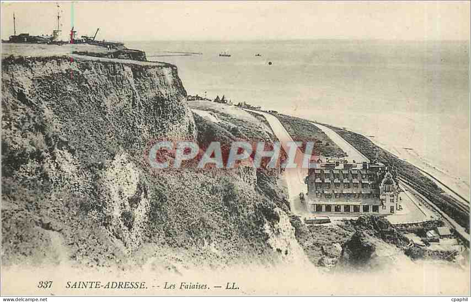 CPA Sainte-Adresse  -  Les Falaises