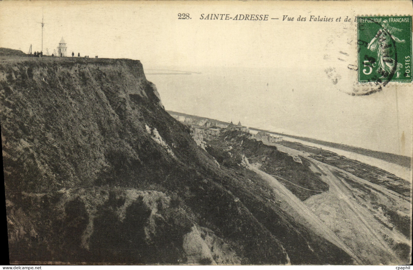 CPA Sainte Adresse Vue des Falaises
