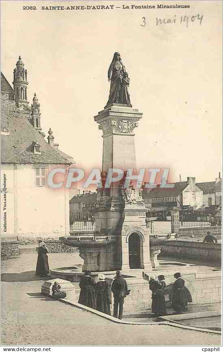 CPA Sainte Anne d'Auray La Fontaine Miraculeuse